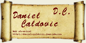 Daniel Ćaldović vizit kartica